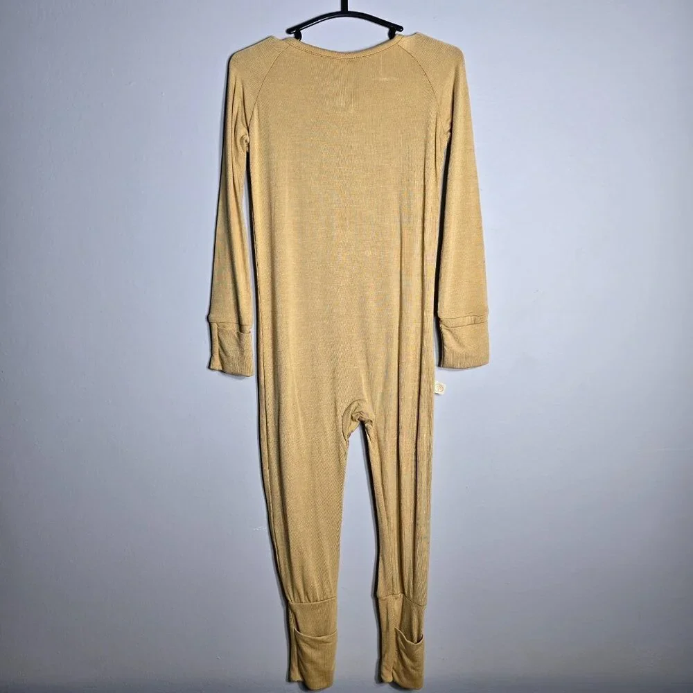 Tenth‎ & Pine Bamboo Convertible Zip Romper Size 12-24m Light Brown